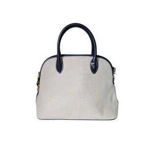 Mädler German Canvas Crossbody Purse with Leather Trim Vintage Classic Bag